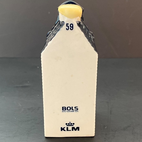 KLM Delft Blue and White House, #59 2013 SEALED WITH  LIQUOR - Picture 2 of 6